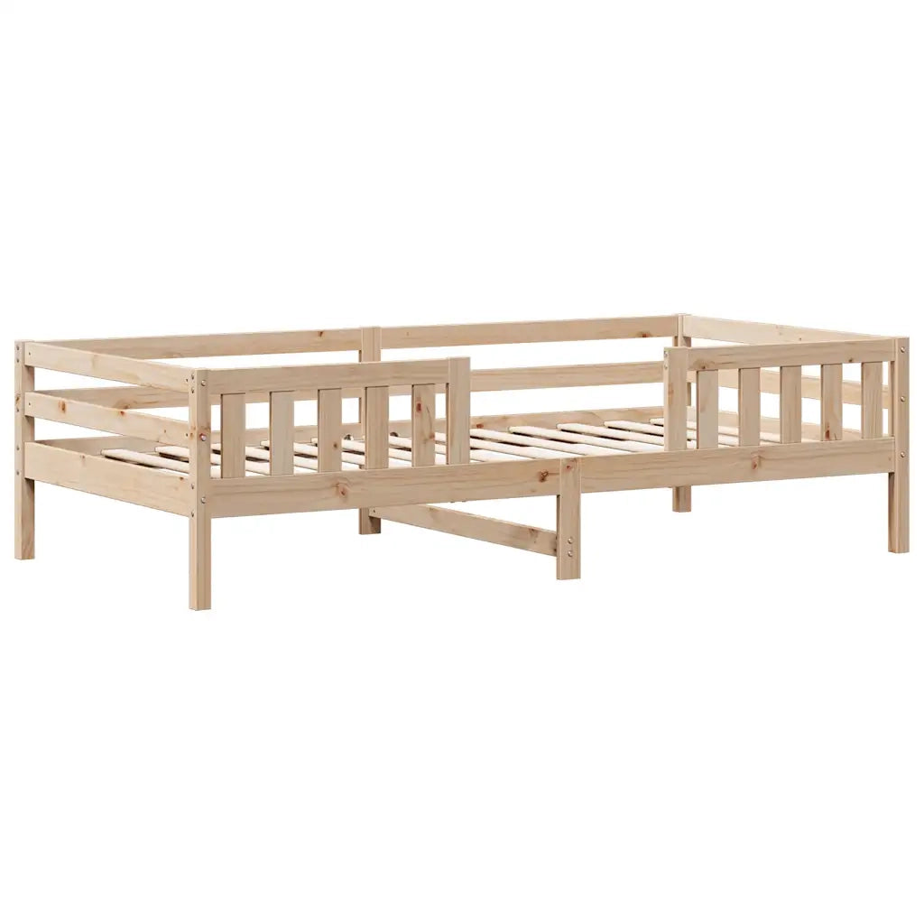 Letto senza Materasso 90x200 cm in Legno Massello di Pino