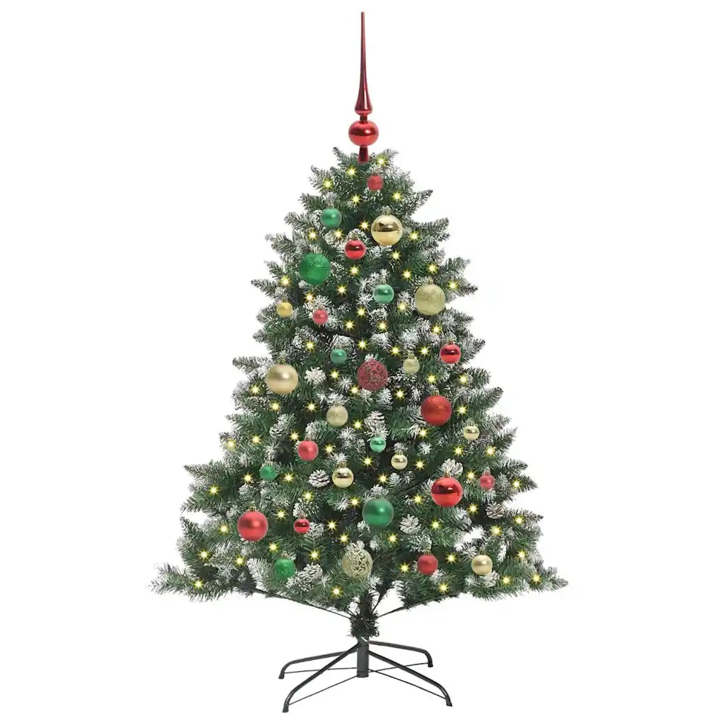 Albero di Natale artificiale con 150 LED Verde 120 cm