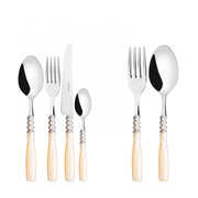 ARIANNA Ghiera Argento Anticato, Posate Set 50 Pz, Scatola