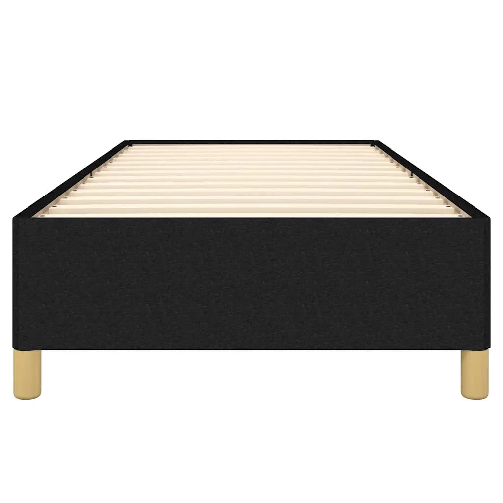 Giroletto senza Materasso-Struttura Letto Nero 90x190 cm in Tessuto 475147