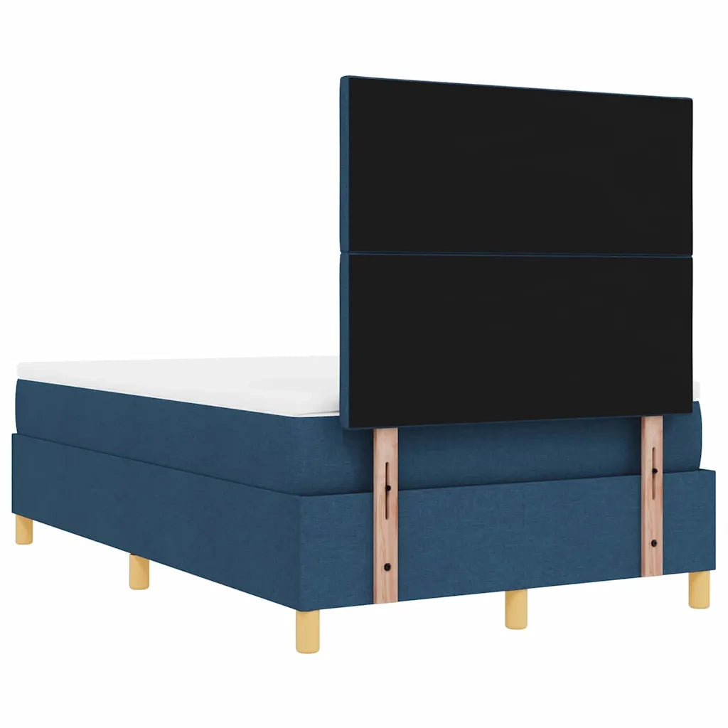 Letto a molle con cuscino con testiera Blu 200 x 120 cm Tessuto 3344372