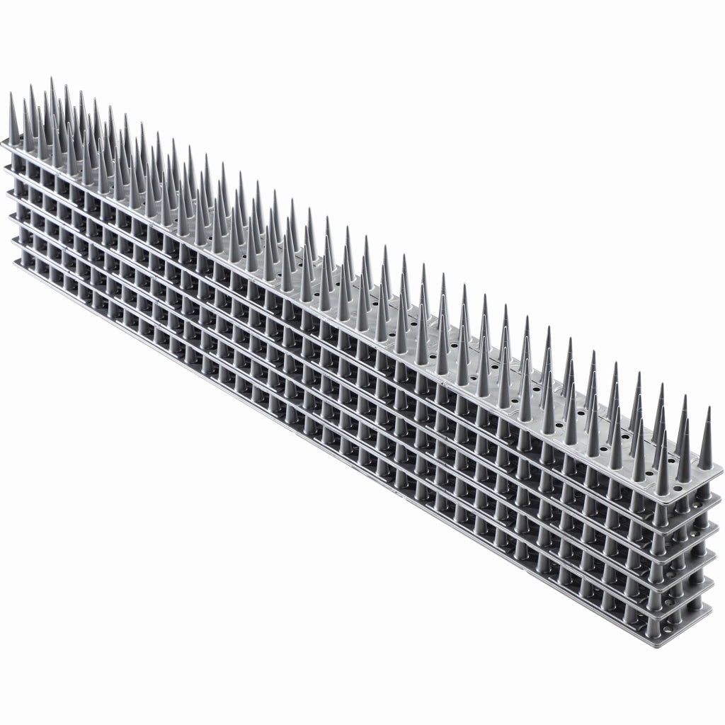 Punte anti-piccioni KADAX, 51 cm, in plastica densa e resistente, 6 pezzi