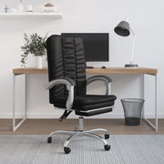 Poltrona da Ufficio Reclinabile Nera in Similpelle cod mxl 26816
