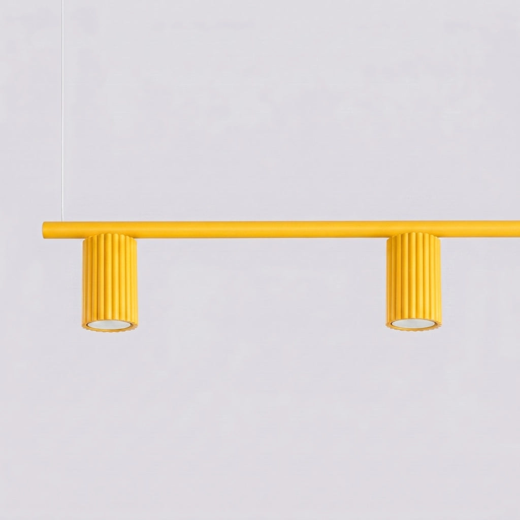 Lampadario KARBON 4 giallo