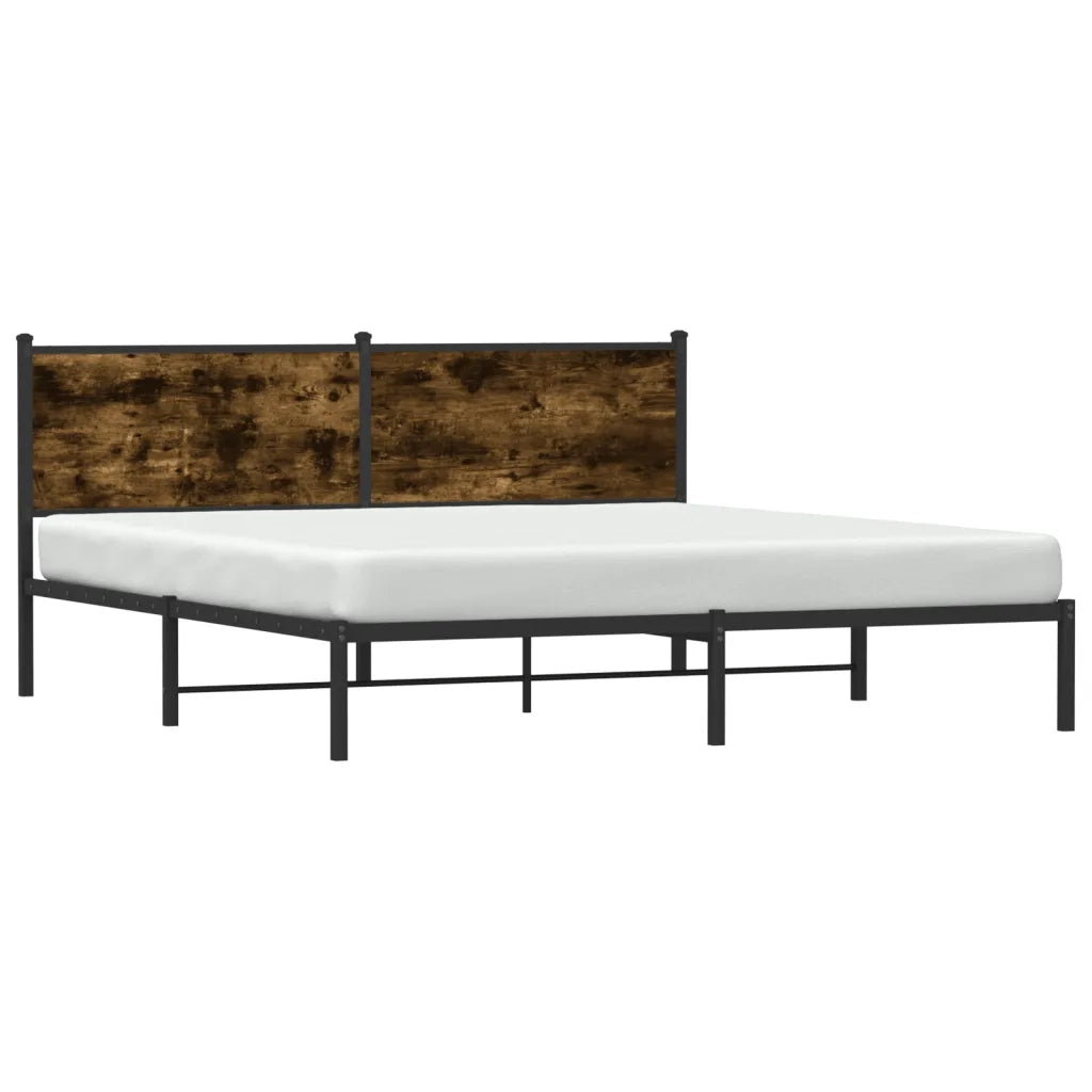 Giroletto senza Materaso in Metallo Rovere Fumo 160x200 cm 4007670