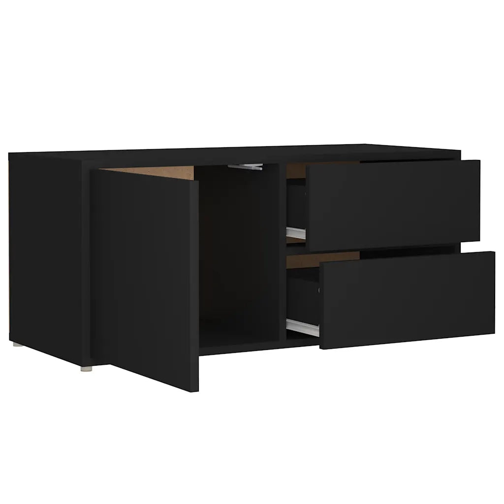 Mobile TV | Armadietto TV | Mobile Porta TV Nero 80x34x36 cm in Legno Multistrato