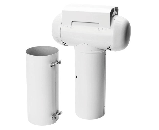 ESALATORE A TEE TELESCOPICO SMALTATO BIANCO ø130   LU.P.S. S.R.L.