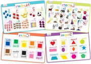 Piatti di protezione per bambini con funzione antiscivolo - Set di alfabeto numeri forme colori da 4 pezzi