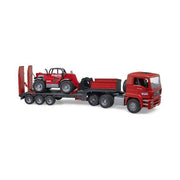 Mezzo cantiere bruder 02774 man camion tga pianale ribassato e caricat
