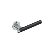 Porta carta igienica nero opaco, inox lucido