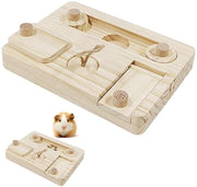 Accessori per Cavia 6-in-1 - Giocattolo Interattivo per Roditori - Sicuro e Duraturo - Realizzato con Legno Ecologico - Ideale per Piccoli Roditori
