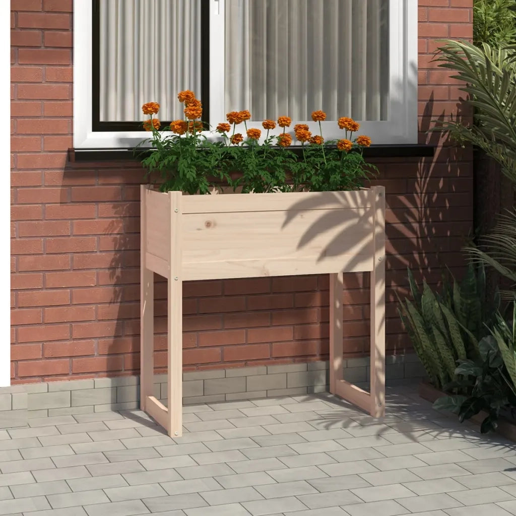 Fioriera | Cassetta per fiori | Vaso 78x40x81 cm in Legno Massello di Pino