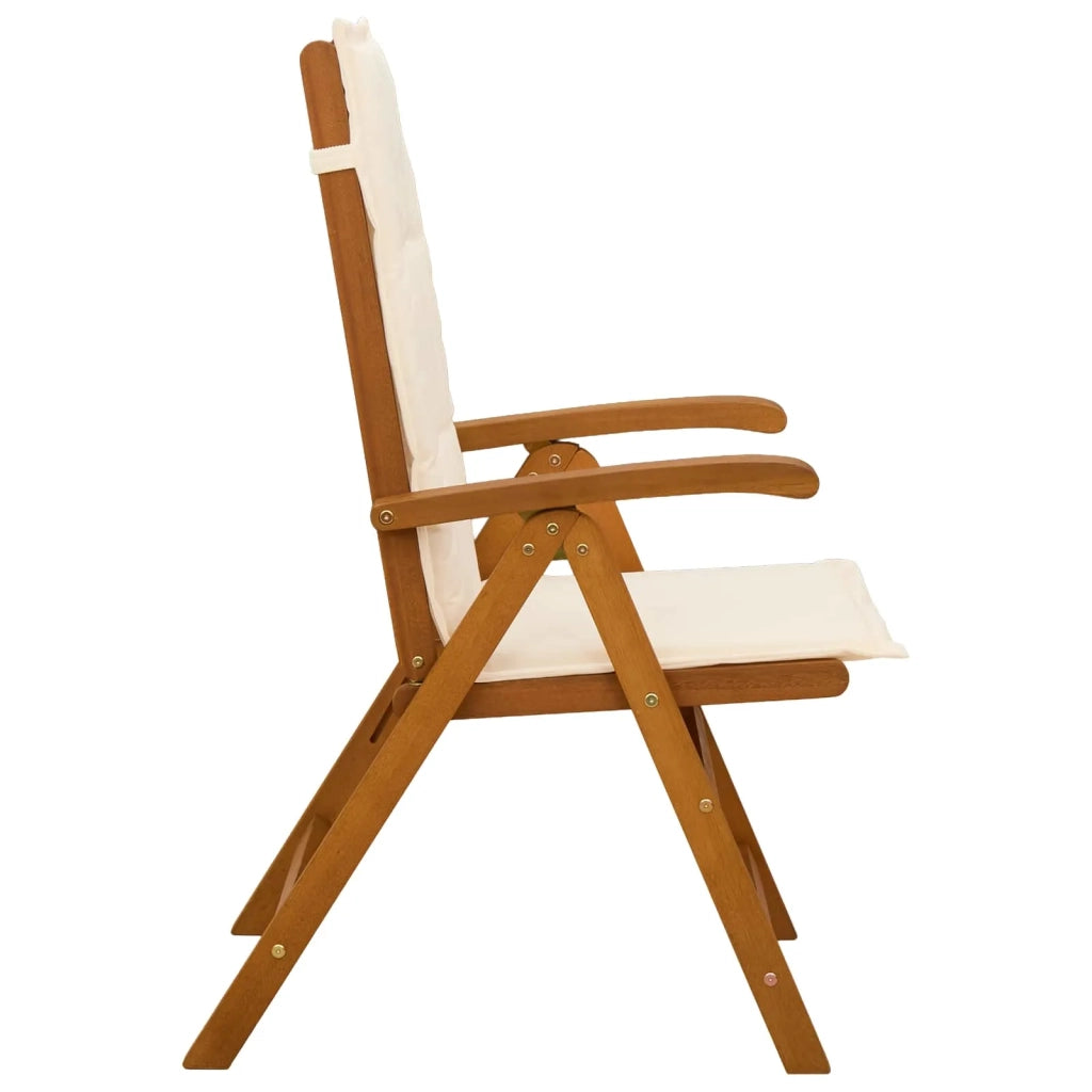 Sedie da giardino reclinabili 2 pz Naturale 42041427