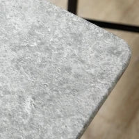 Set Tavolo e Sedie 5pz, Tavolo da Pranzo Rettangolare in Metallo e MDF e 4 Sedie da Pranzo Grigio e Nero