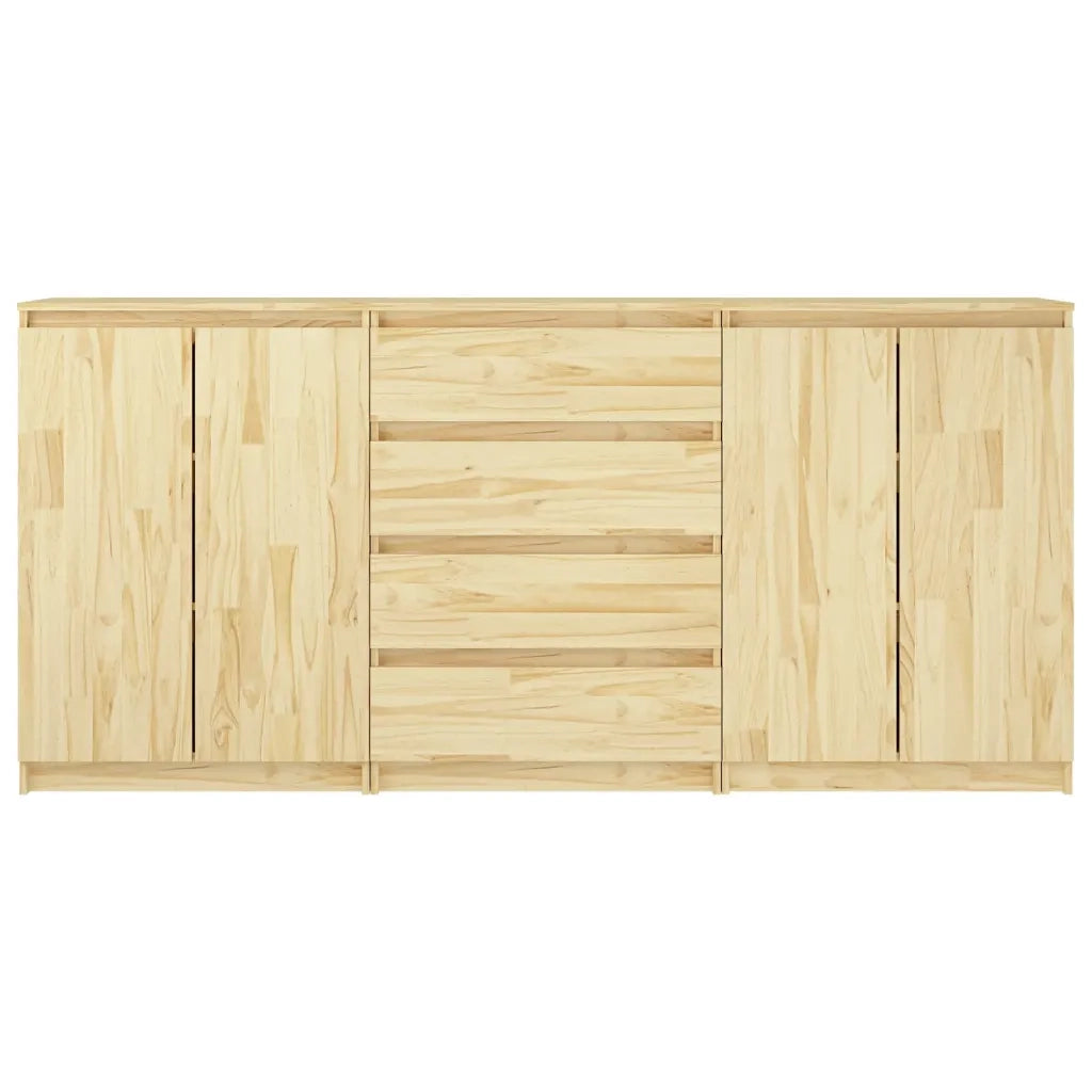 Credenze 3 pz in Legno Massello di Pino 3094812