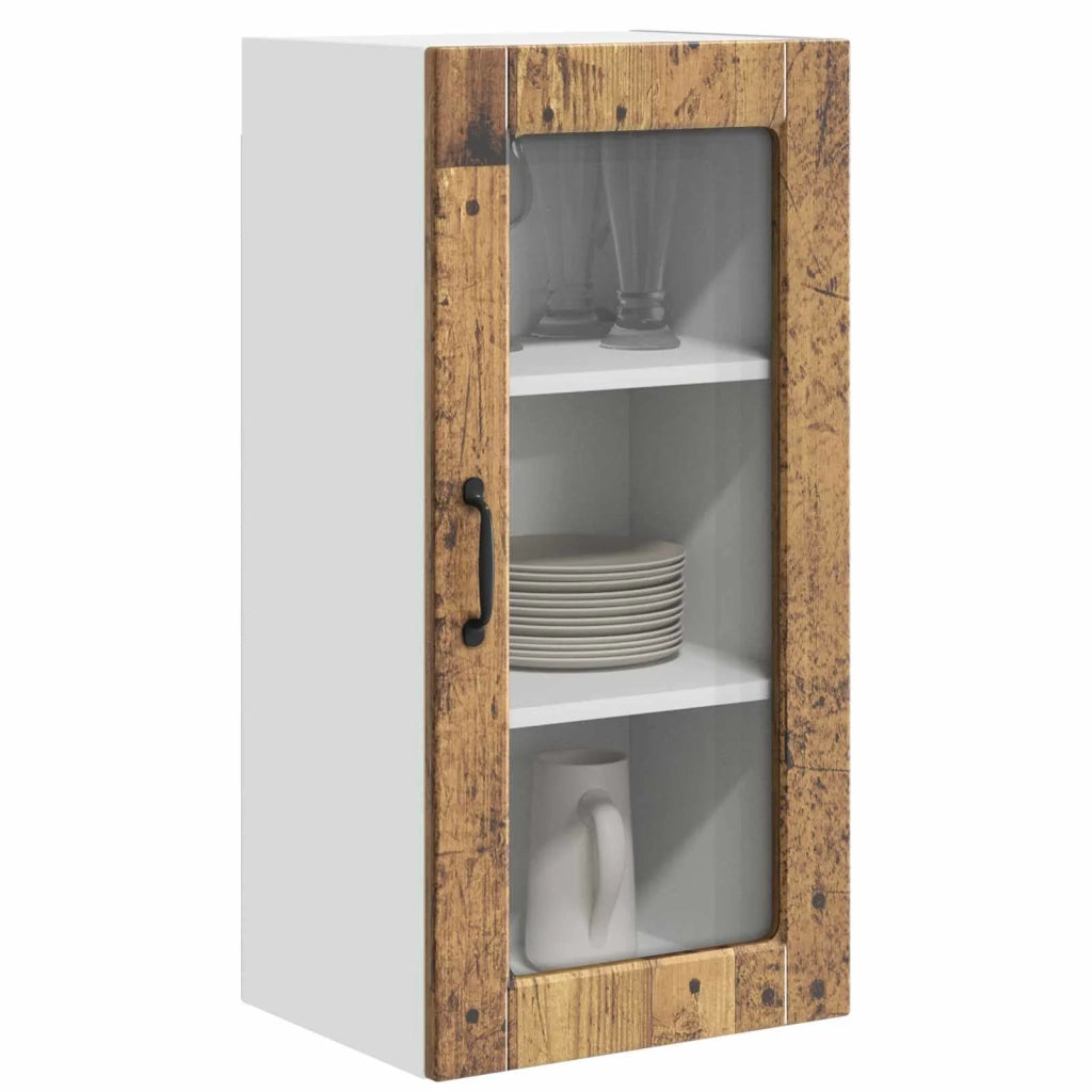 Mobile da cucina 2 pz-Set di 2 Armadio da cucina Legno vecchio 40 x 31 x 80 cm 721310