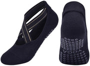 Sokke Yoga Antislip con 104 punti di aderenza - Tessuto di cotone a maglia - Calze da donna - Supporto per arco plantare - Adatti per misure 35-39