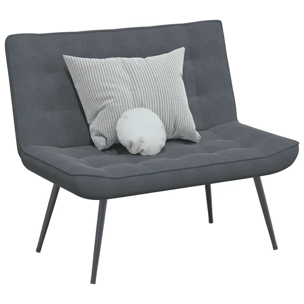 Panca Grigio Scuro 110x74x84 cm in Velluto CFW9756541