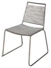 SEDIA DA GIARDINO IN ACCIAIO FINITURA EFFETTO PIETRA CM. 52X63X80H PEZZI 2