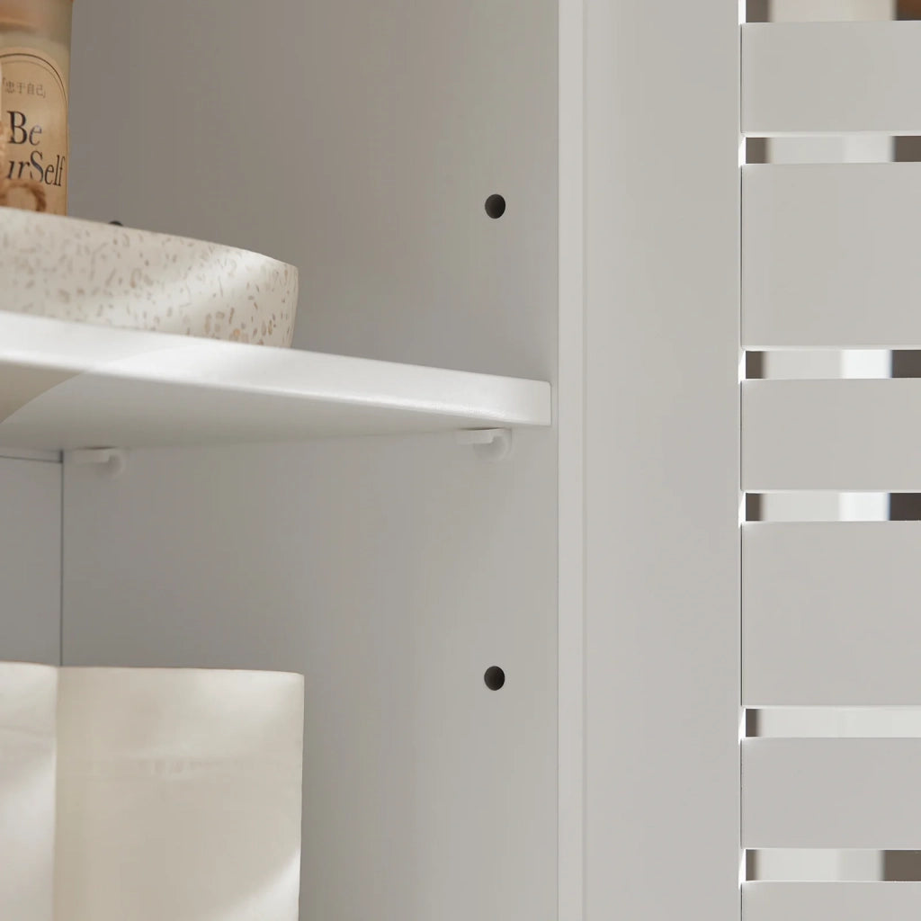 Pensile Bagno Pensile Cucina Armadietto Bagno Armadietto 2 Ripiani Montabile a Parete BZR42-W