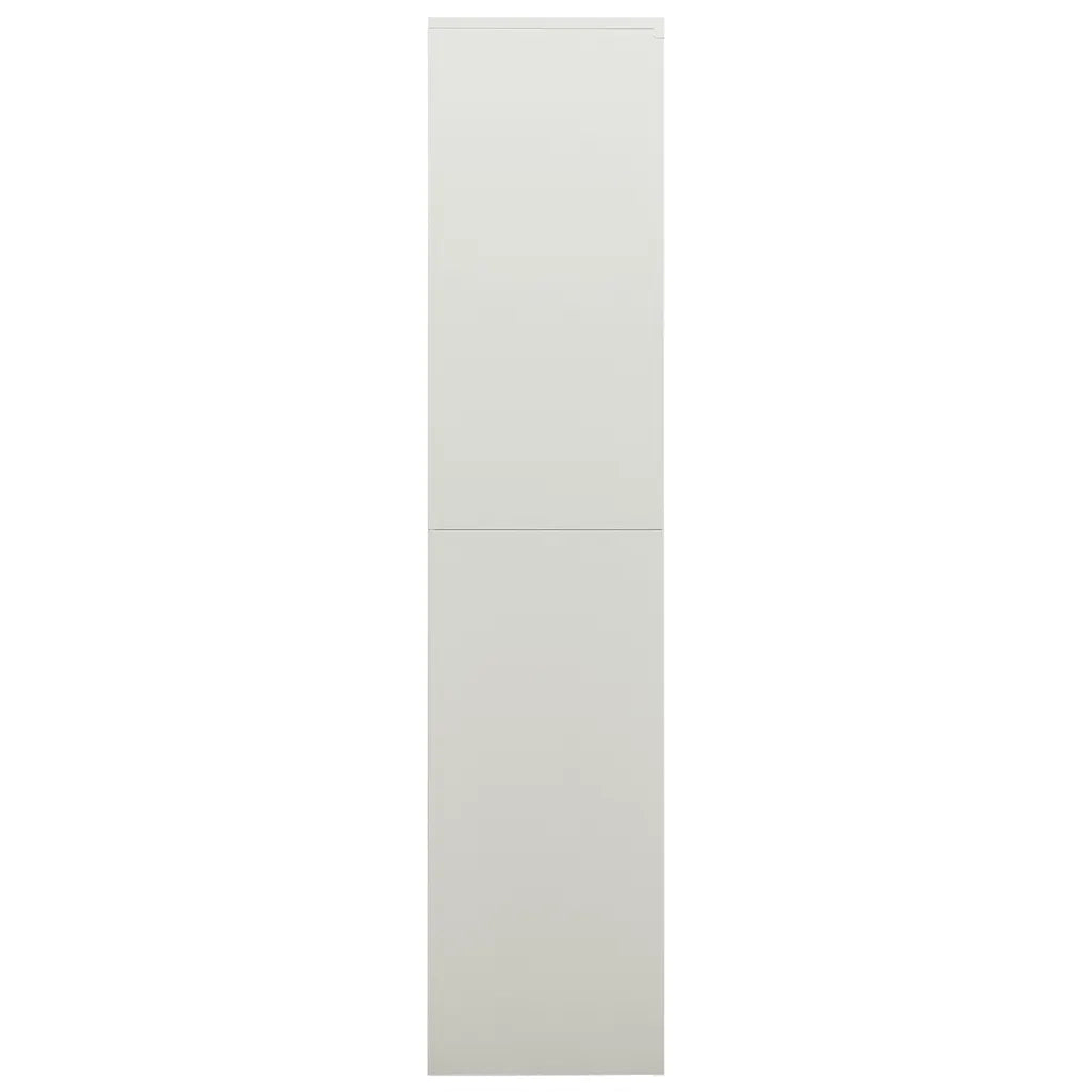 Armadio con Ripiani Grigio Chiaro 90x40x180 cm in Acciaio 335971
