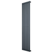 Radiatore Verticale Design Ovale Colonna Singola Antracite 1600x360 mm