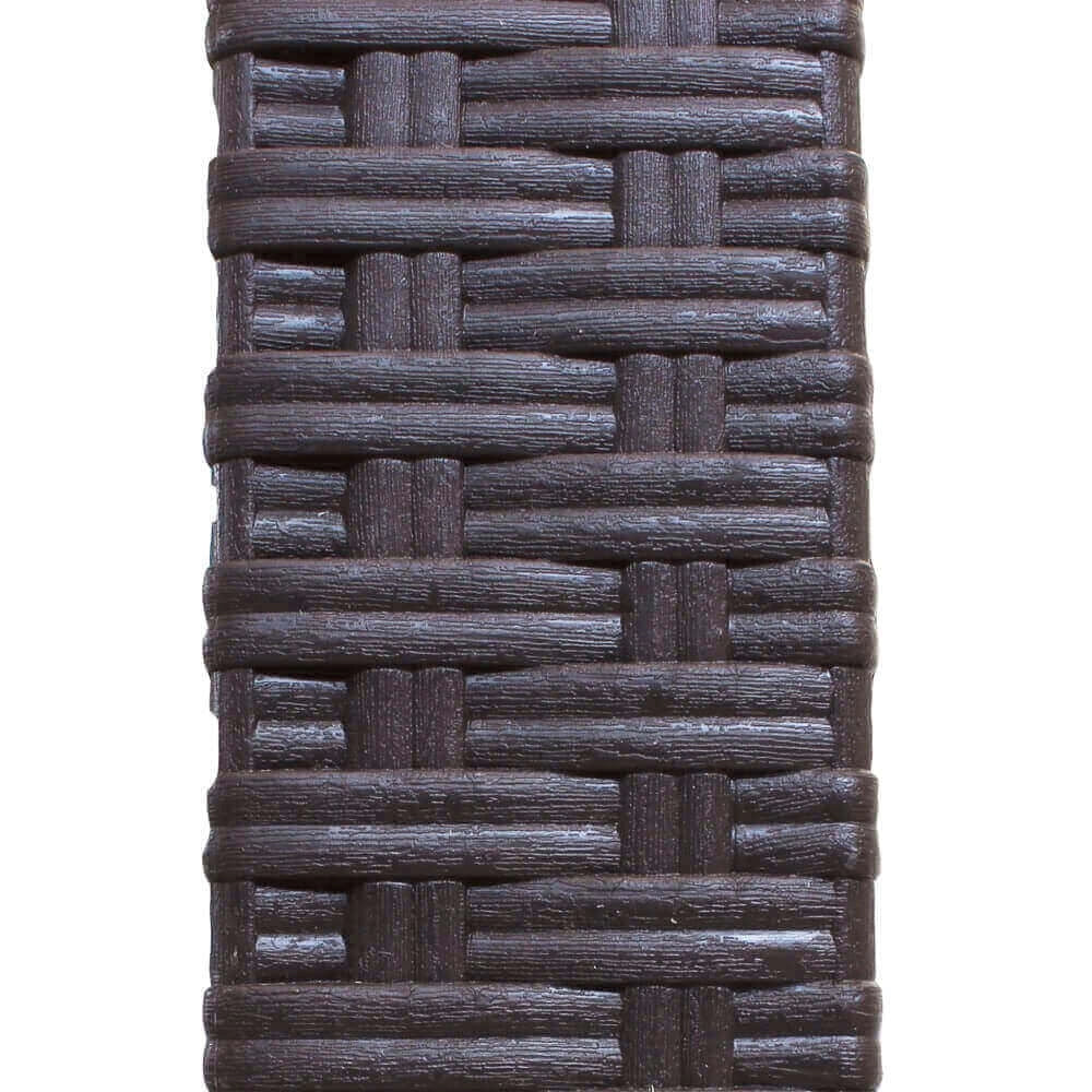 Tavolo Houston 150x90x74 h cm in Wicker Marrone