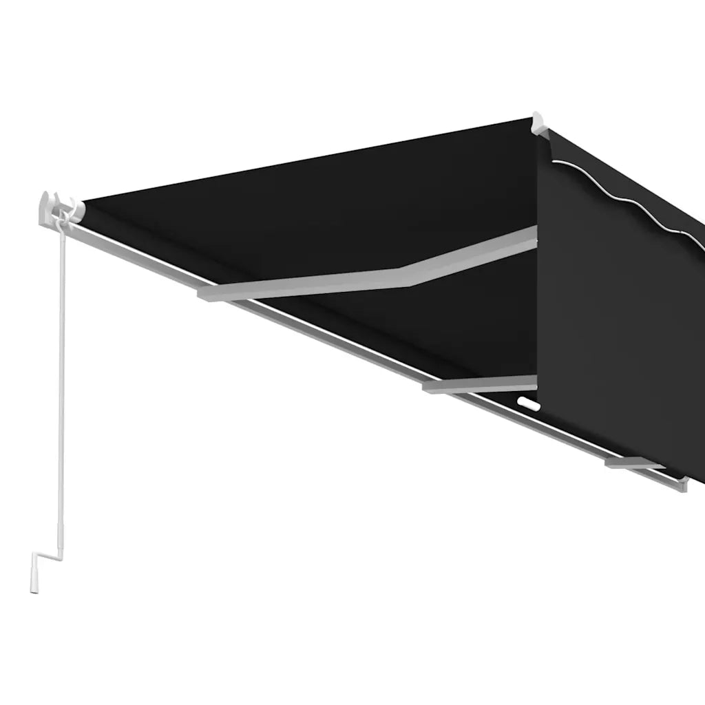 Tenda da Sole Retrattile Manuale con Parasole 6x3 m Antracite 3069359
