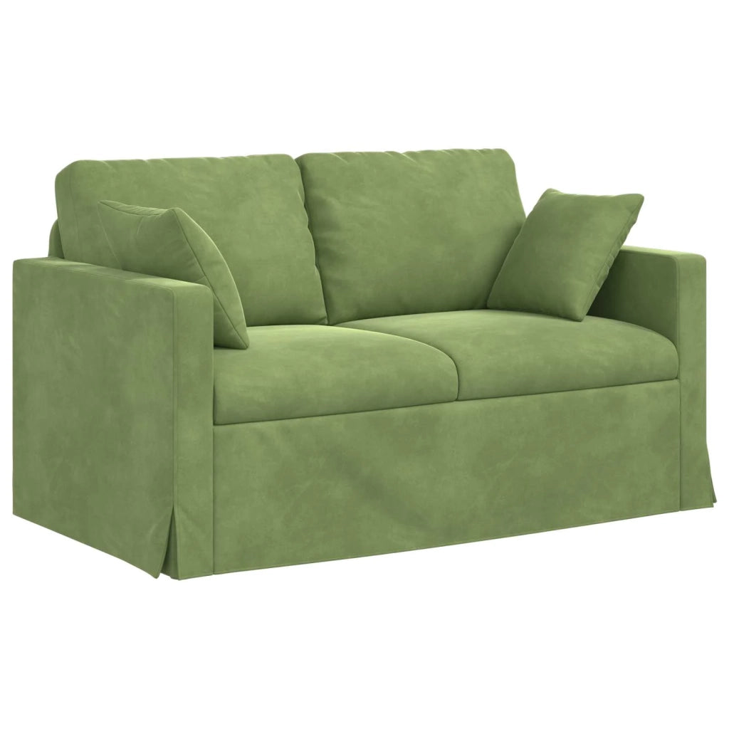 Divano | Divano da soggiorno | Sofa Verde chiaro 138 x 78 x 80 cm Velluto
