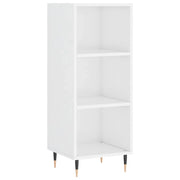 Buffet credenza cassettiera mobiletto mobile contenitore organizer per cucina soggiorno finitura lucida 34,5 x 32,5 x 90 cm legno ingegnerizzato bianco 02_0030584