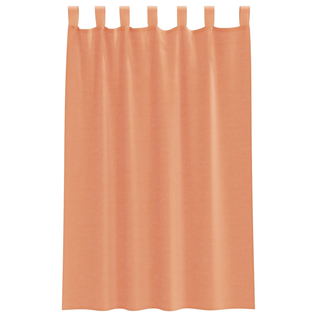 Tende in Voile con Passanti 2 pz Terracotta 140x175 cm 4102322