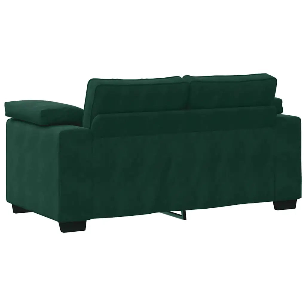 Divano Divanetto Verde Scuro 120 cm Velluto