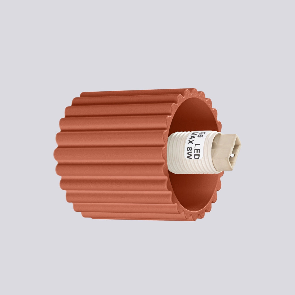 Applique SFERA Pure Lume ocra rossa sfera vetro IP44 G9
