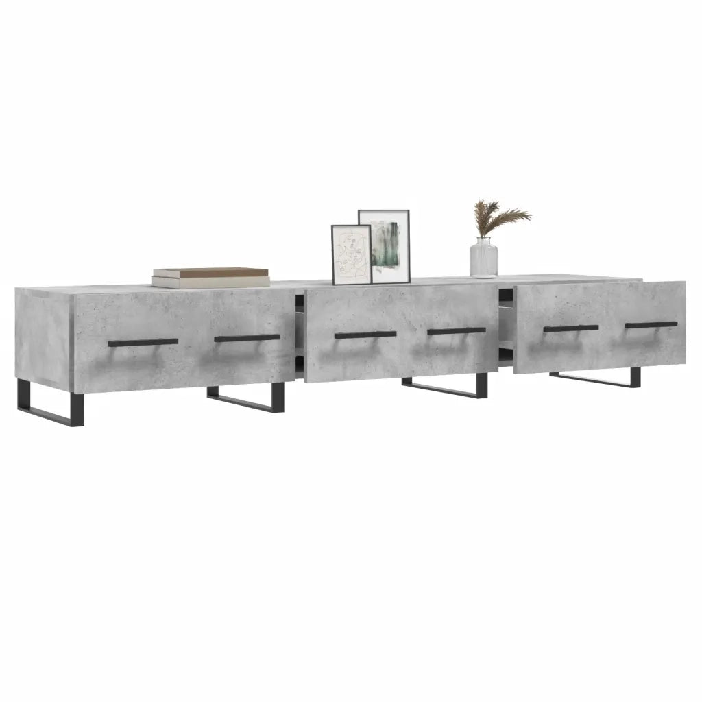 Mobile Porta TV Grigio Cemento 150x36x30 cm Legno Multistrato 829176