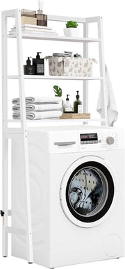 Toilette in legno - Ripiano spaziale - 3 livelli - Bianco