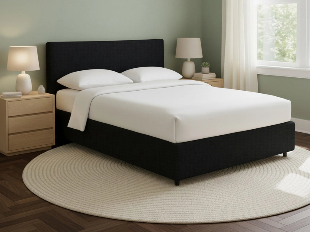 Crewe, Letto Matrimoniale Sfoderabile Made in Italy, Grigio Scuro