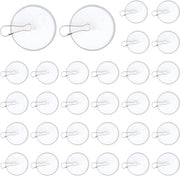 30 Haken per Plafondo per Vlagge 3 cm con Clip per Plafondo Transparente - Senza Forare - per Cucina Bagno Parete o Plafondo