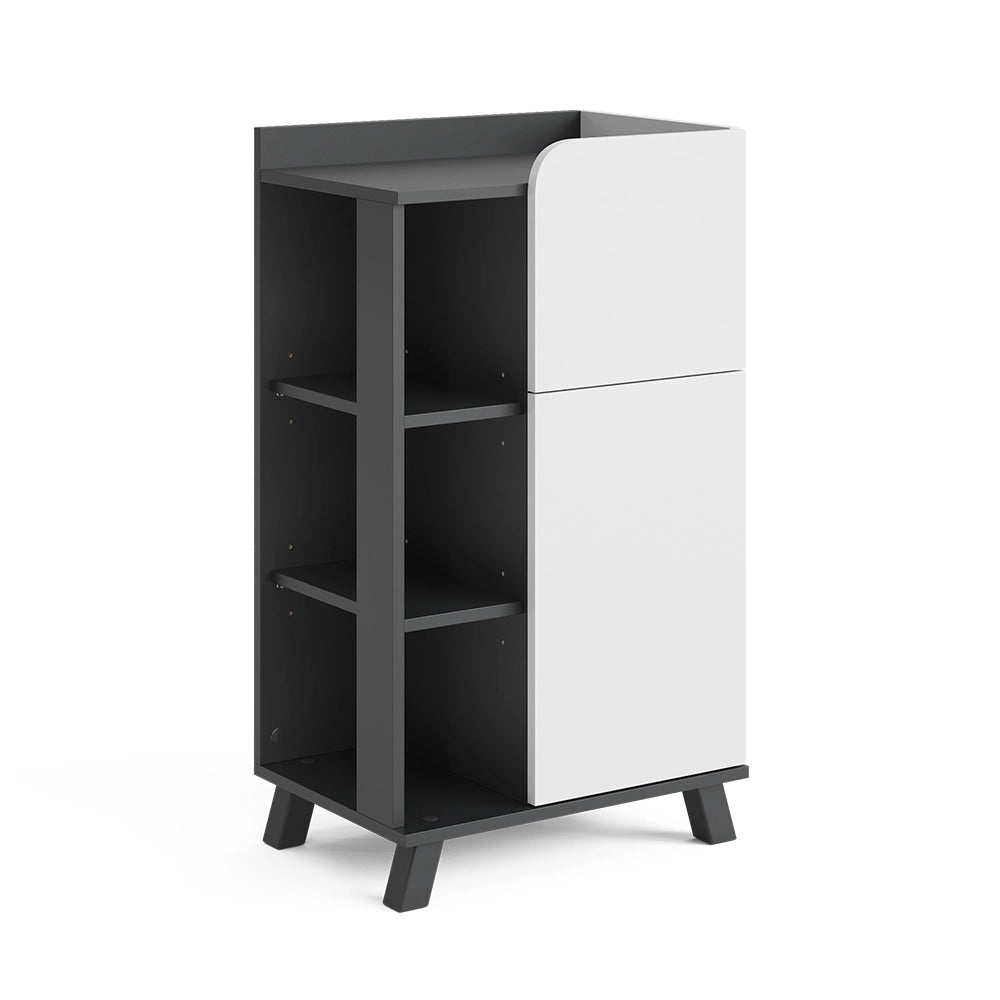 Vicco Mobile midi Antracite/bianco 50 x 90 cm con anta e cassetto