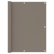 Schermo per balcone schermo per la privacy 120 x 400 cm tessuto Oxford color tortora 02_0010374