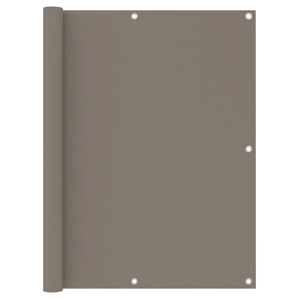 Schermo per balcone schermo per la privacy 120 x 400 cm tessuto Oxford color tortora 02_0010374