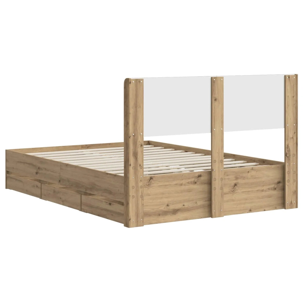 Struttura del letto con stoccaggio e testata Artisan Oak 3445804