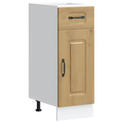 Mobile da cucina in rovere lavorato a mano 30 x 46 x 81,5 cm con piedini regolabili elegante finitura in legno composito 02_0049889