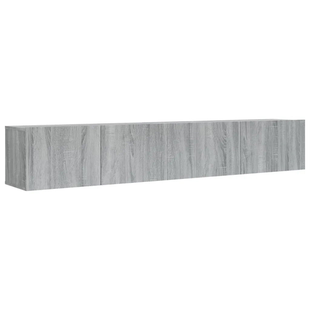 Set Mobili Porta TV 2 pz Grigio Sonoma in Legno Multistrato 3120282