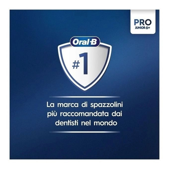 Oral-B PRO 14876673 spazzolino elettrico Bambino Spazzolino rotante Multicolore, Bianco