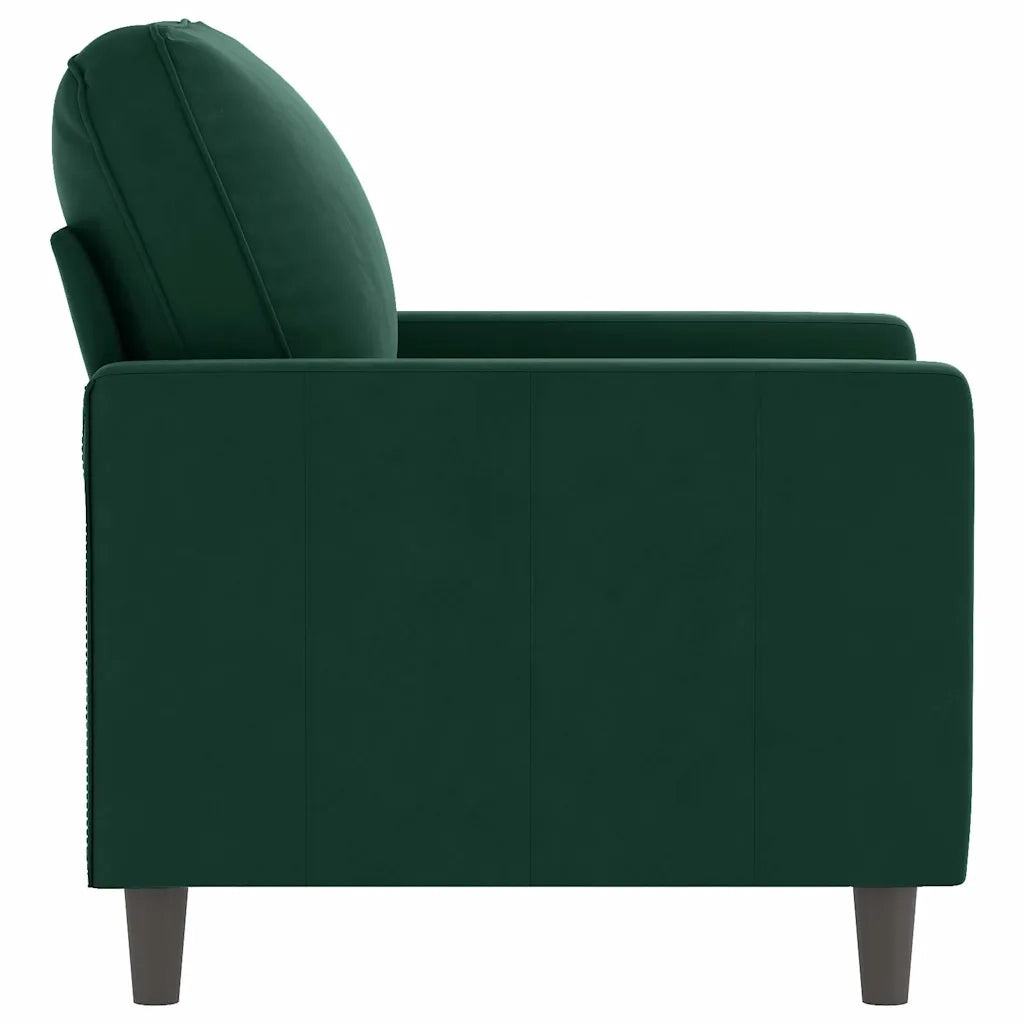 Poltrona Verde Scuro 60 cm Velluto