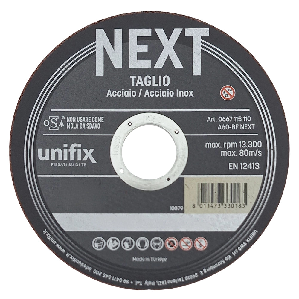 Mola da taglio next per acciaio materiali plastici lamiere sottili *** misura Ø 230 x 1,9 x 22 mm, confezione 1