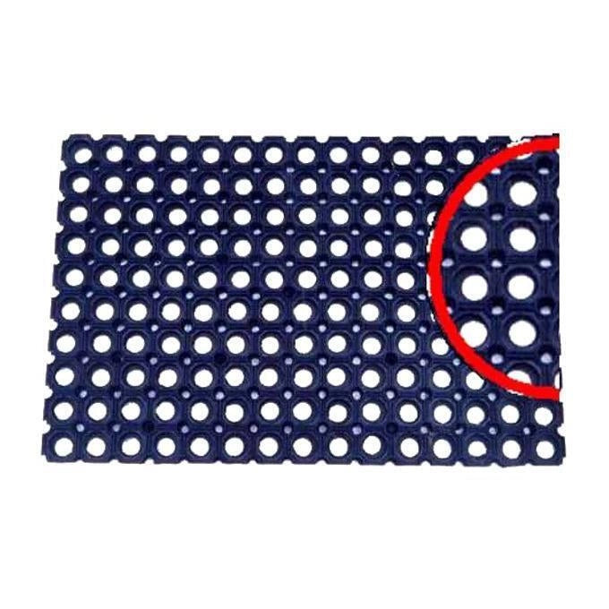 Lady Doc B0157816 Zerbino Gommino Componibile in Gomma Morbida con Piedini Antiscivolo 16 mm Spessore 100x150 cm colore Nero