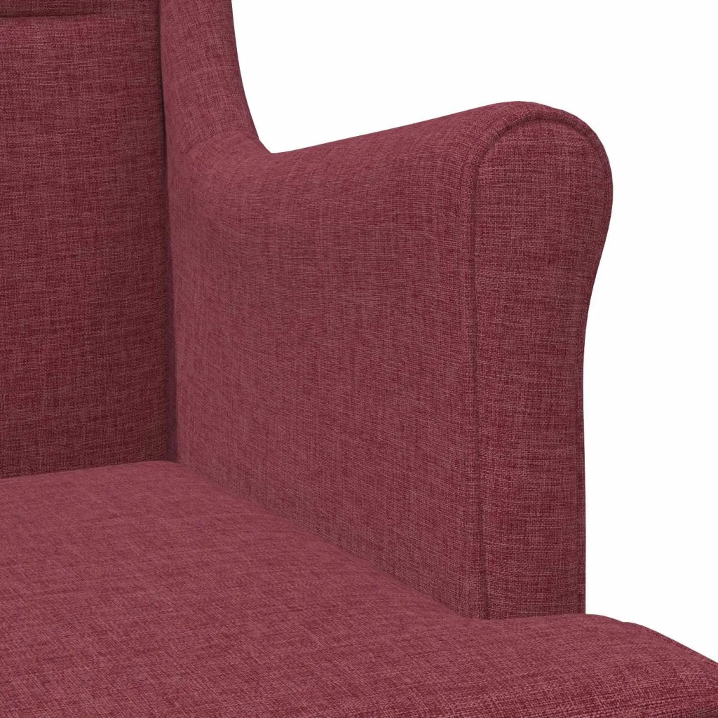 Poltrona | Sedia Relax Rosso Vino Tessuto