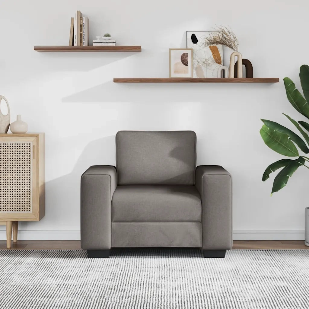 vidaXL Poltrona Tortora 60 cm in Tessuto