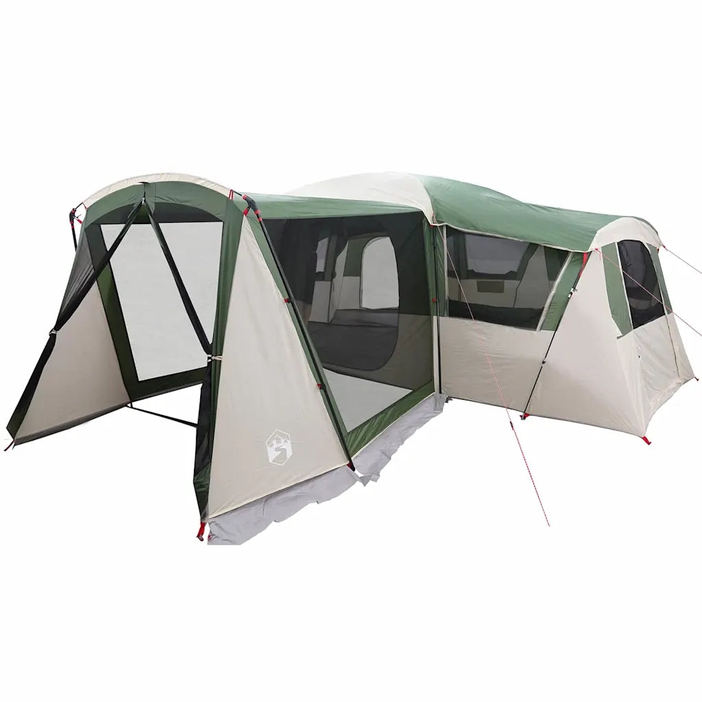 Tenda per Famiglia 20 Persone Verde e Bianco 745 x 700 x 217 cm